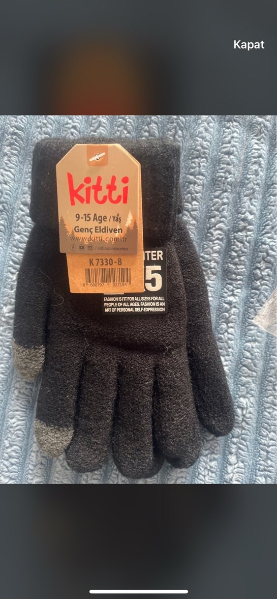 Çocuk yün eldiven - Görsel 5
