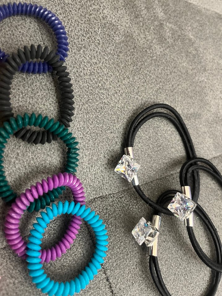 Renkli Elastik ,taşlı , Desenli ,Saç Aksesuarları - Görsel 2