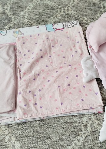 Cotton Bar Çocuklar için Pembe Desenli Uyku Örtüsü