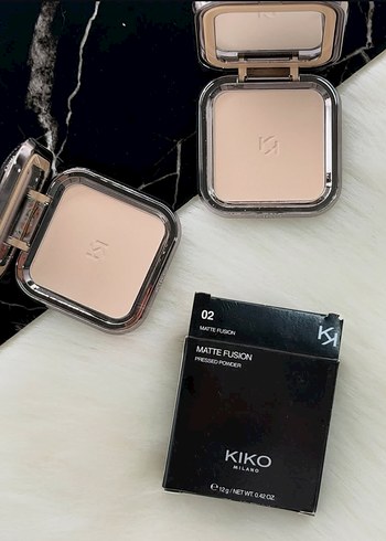 KIKO Matte Fusion Preslenmiş Pudra 01 Beige - Görsel 2