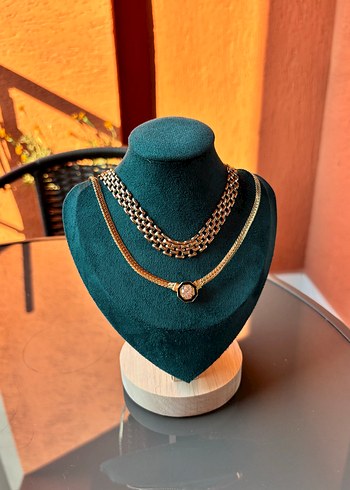 Accessorize Vintage Zincir Detaylı Altın Renkli Midi Kolye