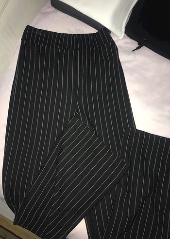 Siyah Çizgili Midi Kadın Takım Elbise - Görsel 3