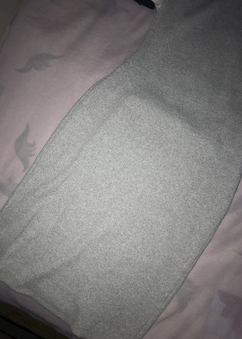 Gri Kadın Kısa Kollu Midi Elbise - Görsel 3