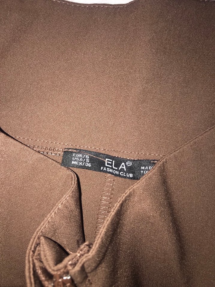 Kahverengi Midi Kumaş Kadın Pantolon - Görsel 2