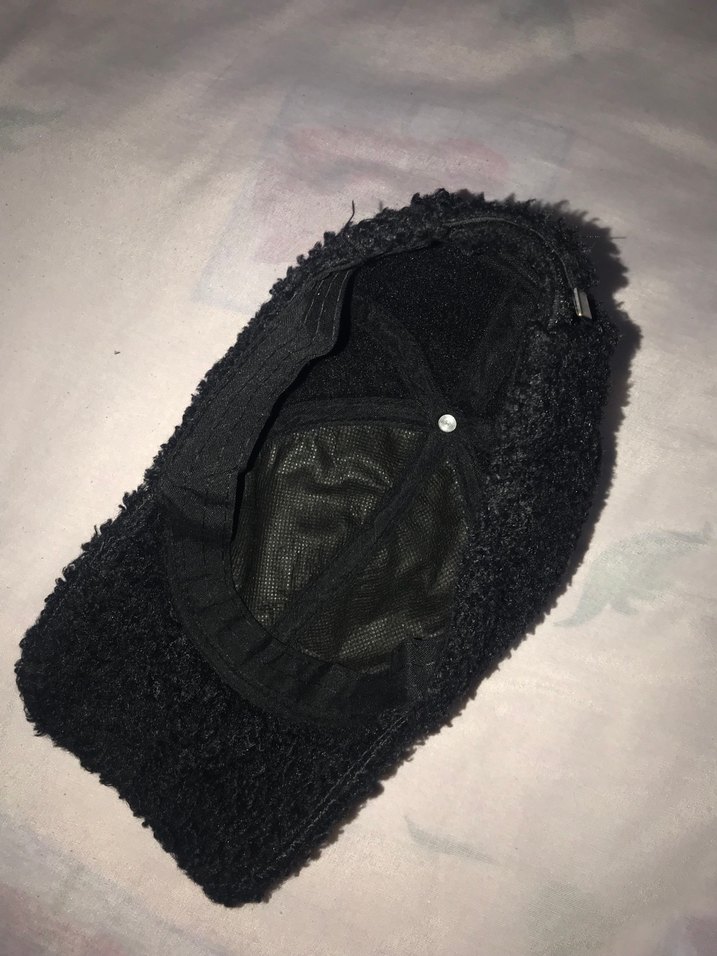 Siyah Kadın Polar Şapka Velcro Ayarlı - Görsel 3