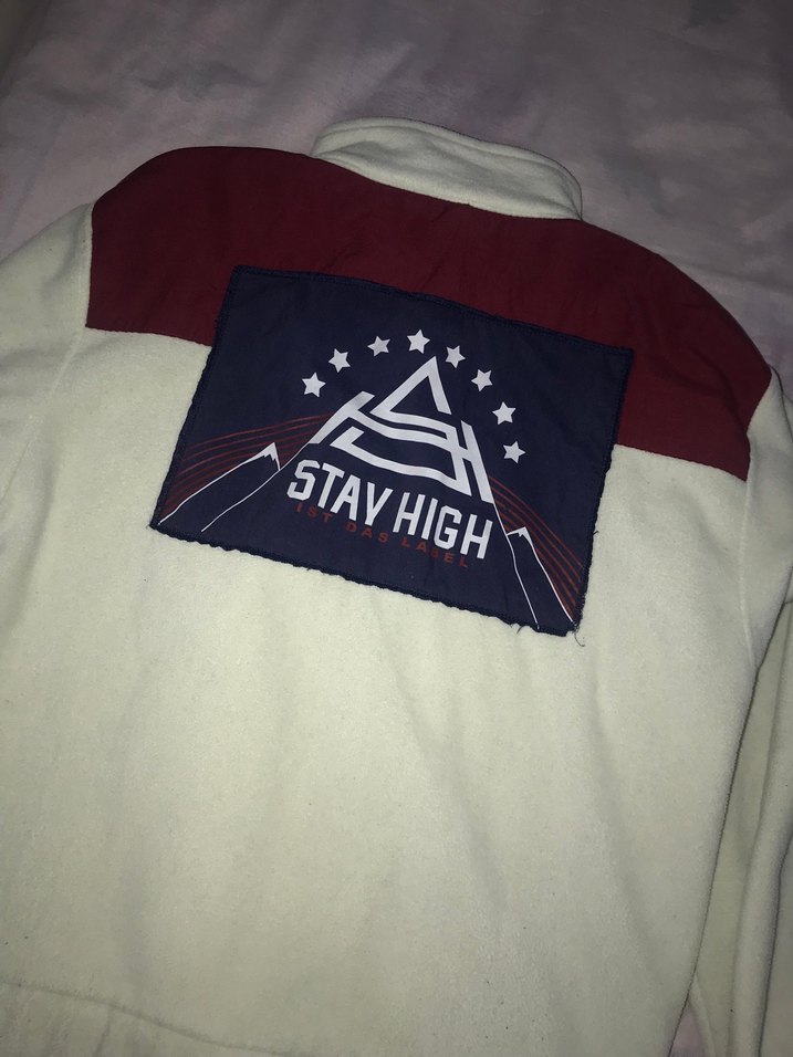 Beyaz Fermuarlı Yüksek Yakalı Kadın Ceket - Görsel 3