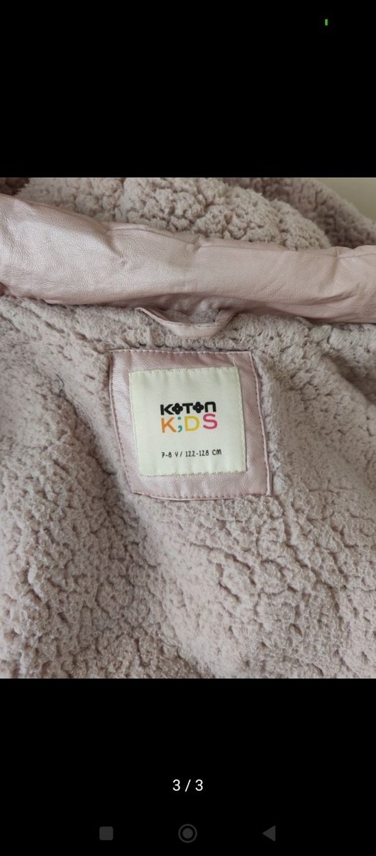 deri görünümlü içi yünlü mont - Görsel 3