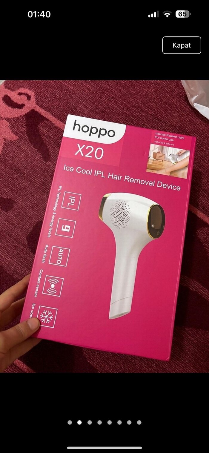 Hoppo X20 IPL Lazer Epilasyon Cihazı buz lazer - Görsel 4