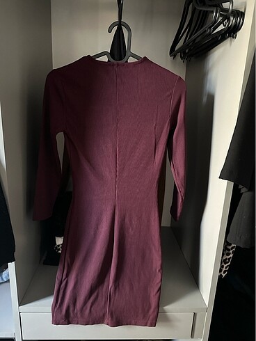 xs Beden Bershka bordo elbise