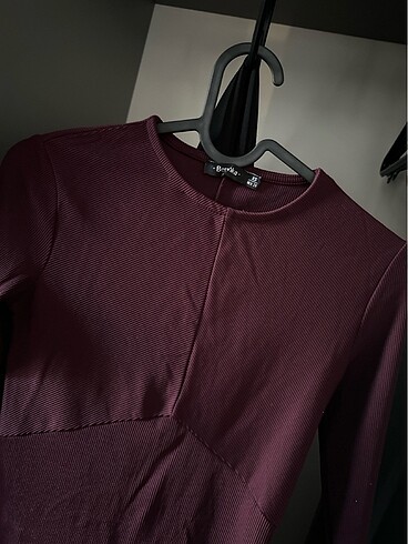 Bershka Bershka bordo elbise