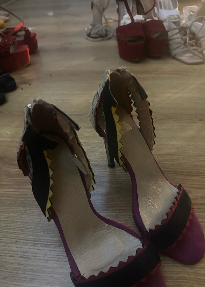 Renkli topuklu - Görsel 5