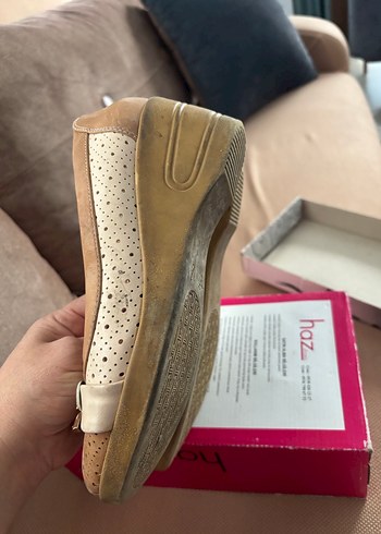 Bej Kadın Dolgu Topuklu Babet - Görsel 2