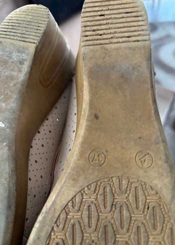 Bej Kadın Dolgu Topuklu Babet - Görsel 5