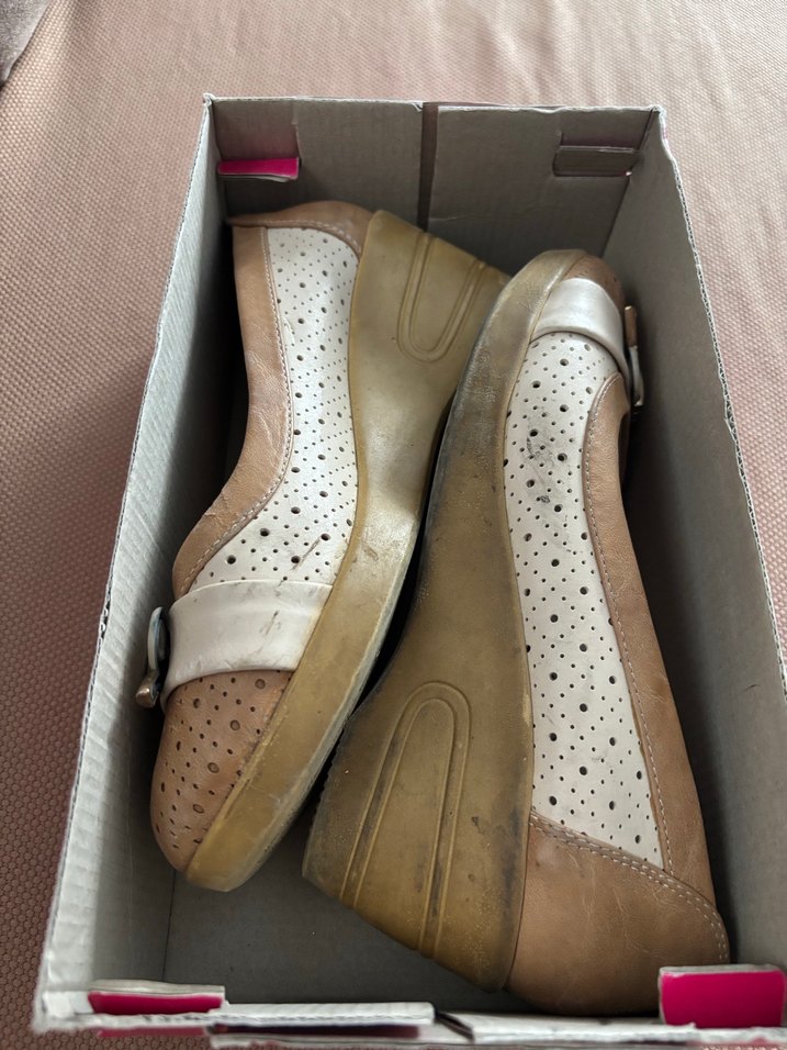 Bej Kadın Dolgu Topuklu Babet - Görsel 4