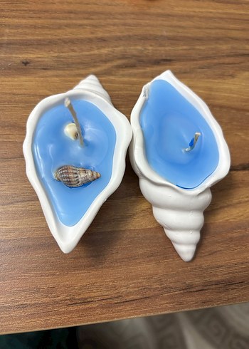 Deniz Temalı Mavi Dekoratif Mumluk Seti - Görsel 4