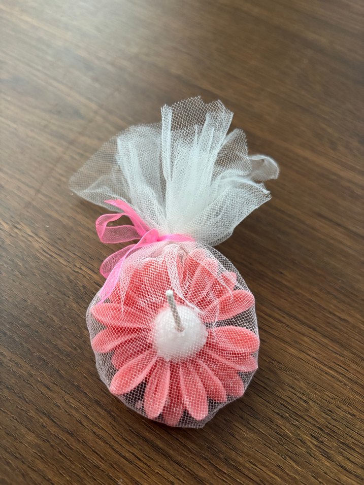 Vintage Pembe Kurdeleli Düğün Aksesuarı - Görsel 2