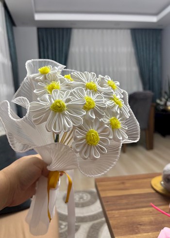 s Beden beyaz Renk Beyaz Fırfır Detaylı gelin çiçeği