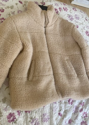Trendyol & Milla Bej Peluş Kadın Mont