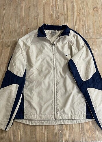 Nike Vintage Ceket Bej-Mavi