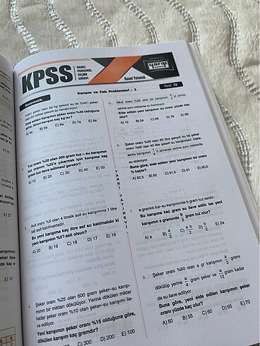 kpss matematik yaprak test