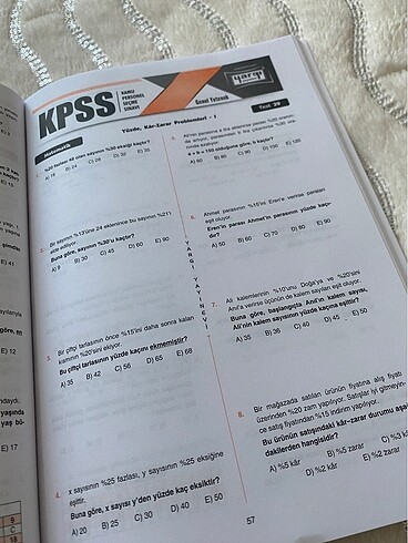  Beden kpss matematik yaprak test