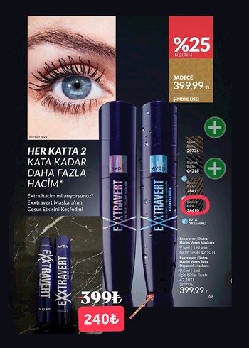 Avon Exxtravert Suya Dayanıklı Maskara - Görsel 2