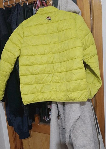 Sarı Fermuarlı Erkek Çocuk Mont - Görsel 4