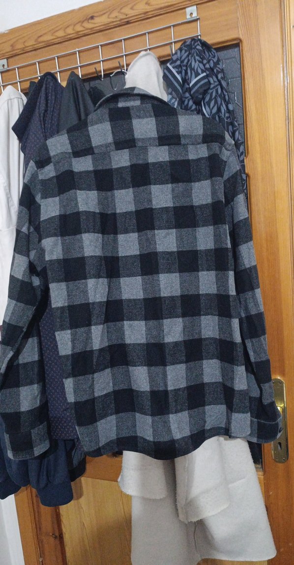 Gri Ekose Pamuklu Erkek Gömlek - Görsel 3