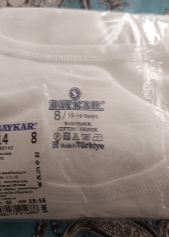 Baskılı Erkek çocuk Atlet, Beyaz, Dar Kesim - Görsel 3