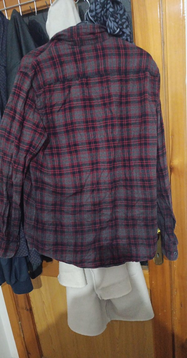 Bordo Ekoseli Erkek Gömlek - Görsel 3