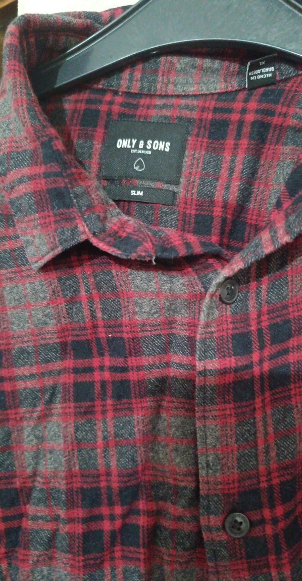 Bordo Ekoseli Erkek Gömlek - Görsel 2
