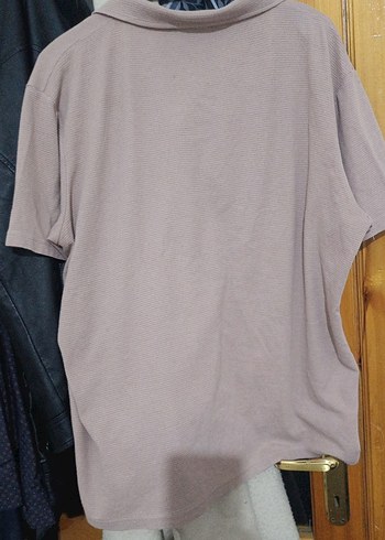 Bej Kısa Kollu penye Erkek Gömlek - Görsel 3