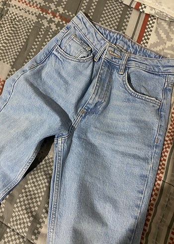 Beyaz Midi Boy Skinny Denim Kadın Jean - Görsel 3