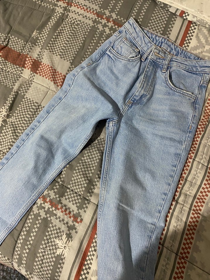 Beyaz Midi Boy Skinny Denim Kadın Jean - Görsel 4