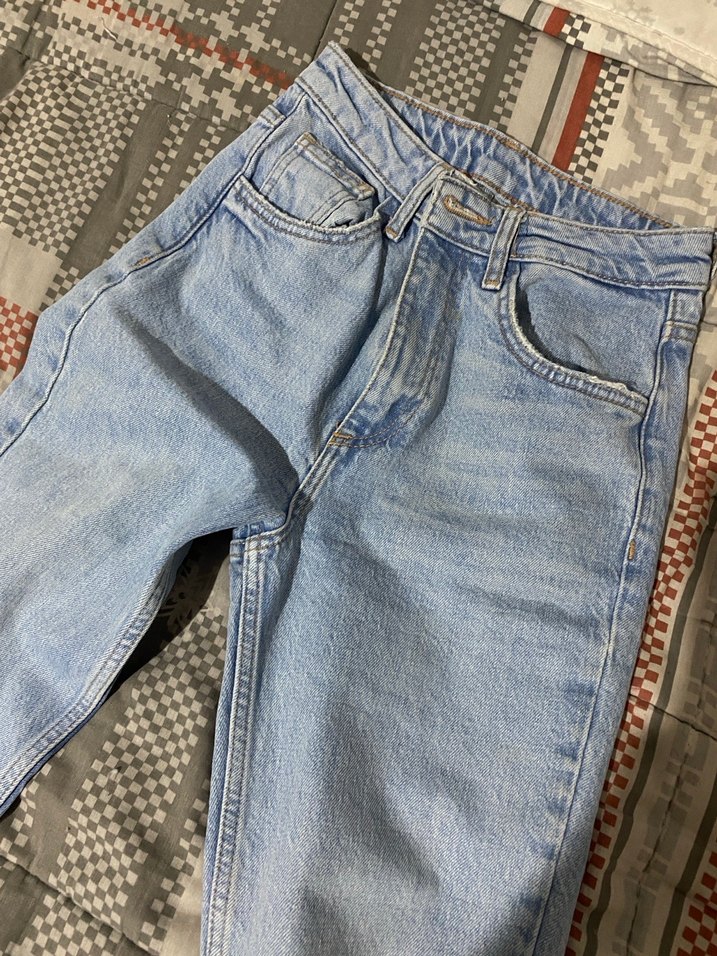 Beyaz Midi Boy Skinny Denim Kadın Jean - Görsel 3