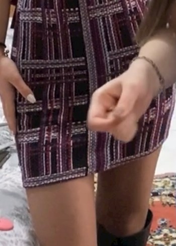 Örgü Desenli Midi Kadın Etek - Görsel 3