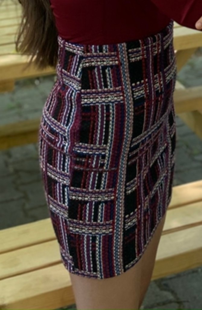 Örgü Desenli Midi Kadın Etek - Görsel 2