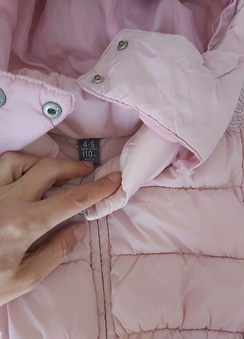 LC Waikiki Pembe kız çocuk şişme mont kapişonlu