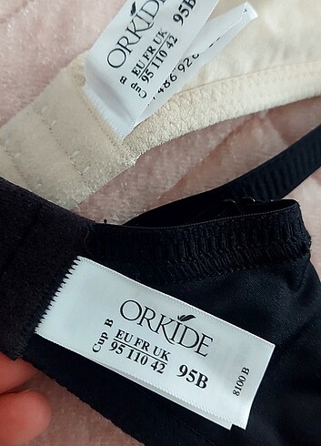 diğer Beden Orkide 8100 ten ve siyah sutyen