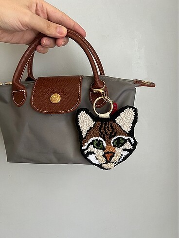 Tekir kedi çanta charm