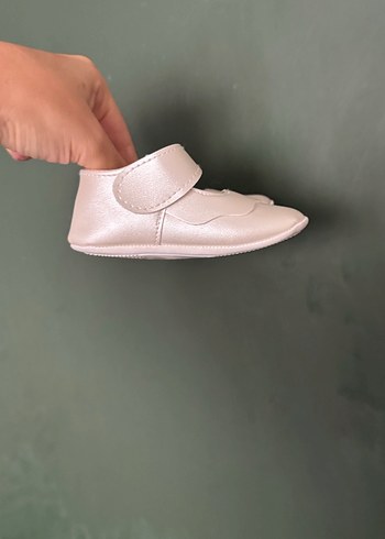19 Beden beyaz Renk Kız Bebek Beyaz İlk Adım Ayakkabısı
