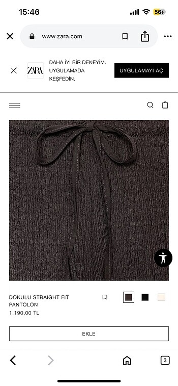 Zara Zara yazlık pantolon