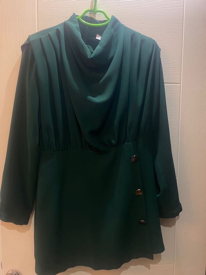 Ahel Tasarım Zümrüt Yeşil İkili takım - Görsel 4