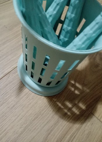 Pastel Mavi Plastik Mutfak Gereçleri Seti - Görsel 3