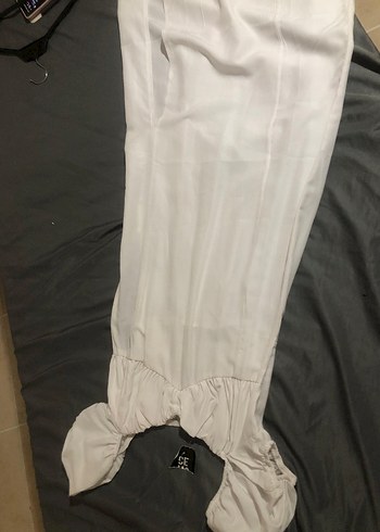 Beyaz Midi elbise - Görsel 2