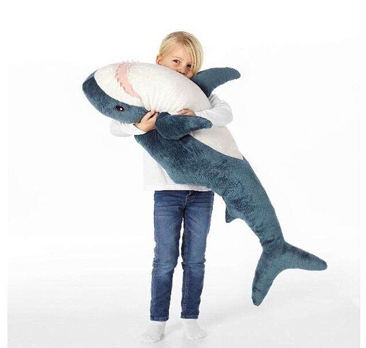  Beden Ikea oyuncak köpek balığı 100 cm