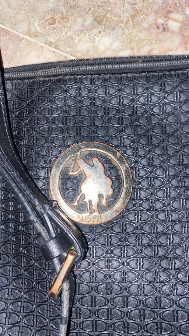 Siyah Deri Fermuarlı Kadın Çanta - Görsel 3