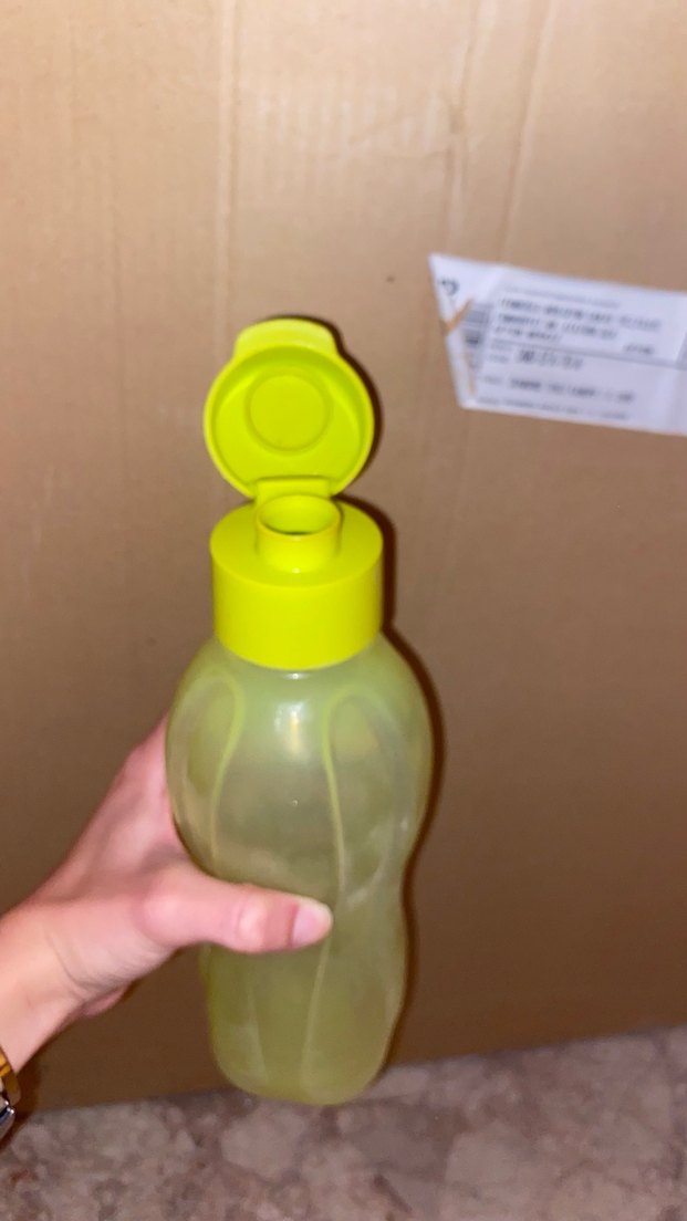 Tupperware Yeşil Plastik su Şişesi - Görsel 3