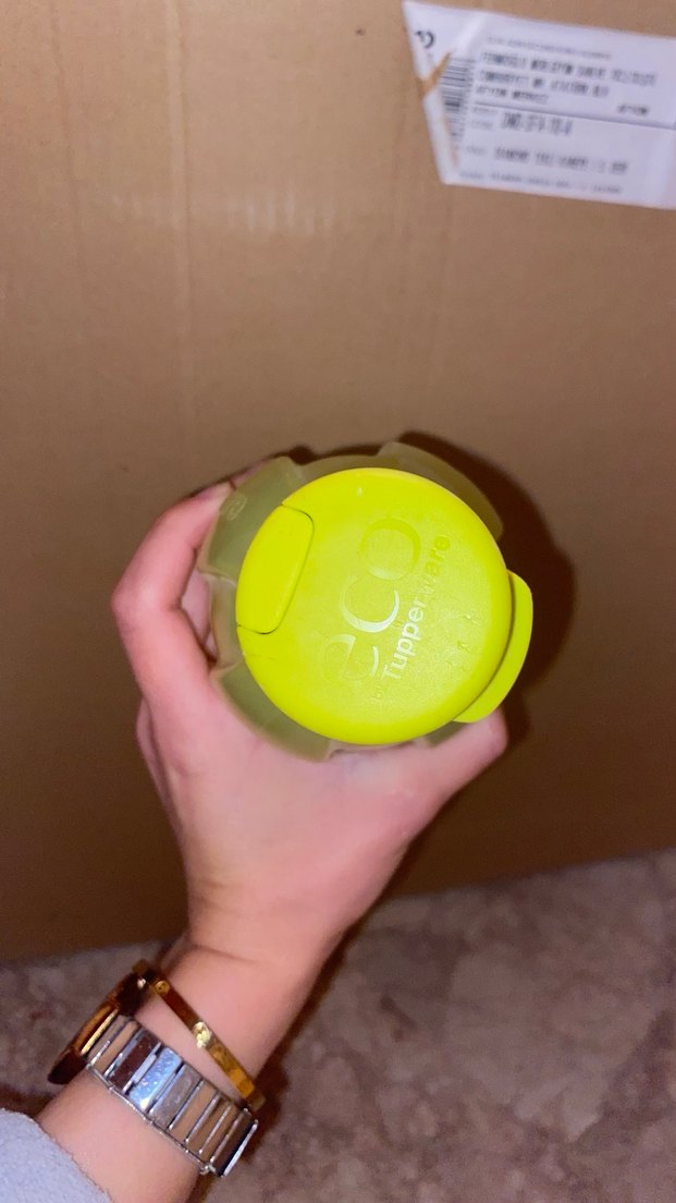 Tupperware Yeşil Plastik su Şişesi - Görsel 4