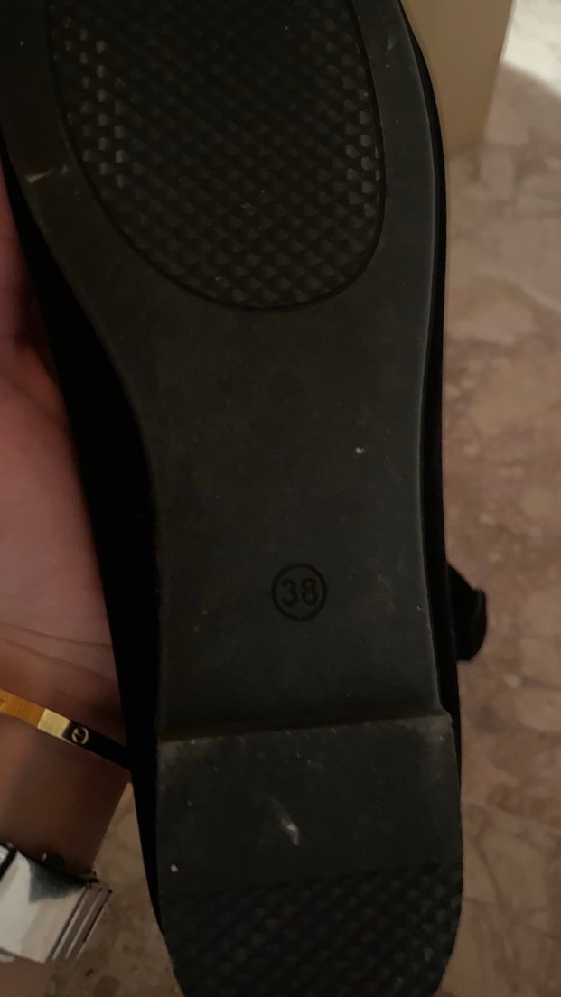 Klasik Altın Tokalı Kadın Süet Babet - Görsel 3